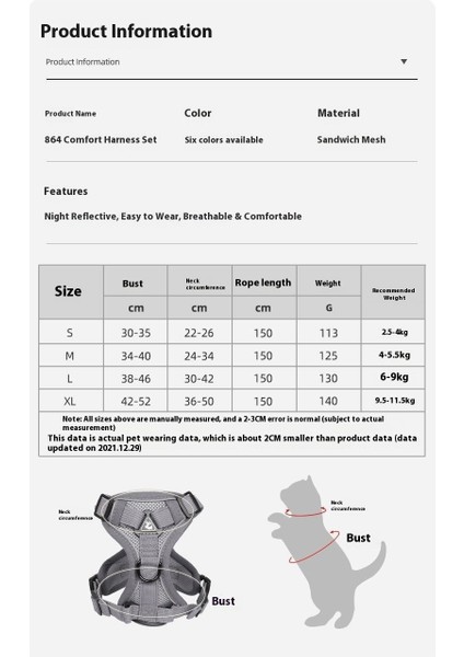 Köpekler ve Kediler Tasma Anti-Kopma Dışarı Özel Kedi Tasma Yelek Tipi Yürüyüş Kedi Tanrı Göğüs ve Sırt Ayarlanabilir (Yurt Dışından) fiyatları