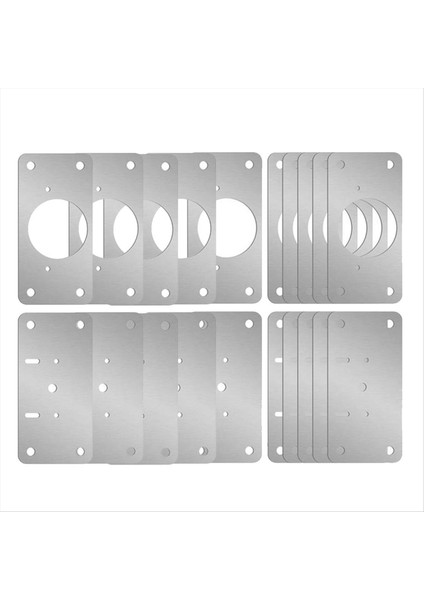 10 Paır Menteşe Onarım Plakası Dolap Mobilya Çekmecesi Masa Onarım Montaj Tool Donanım Paslanmaz Çelik Menteşe Sabitleme Plakası (Yurt Dışından)