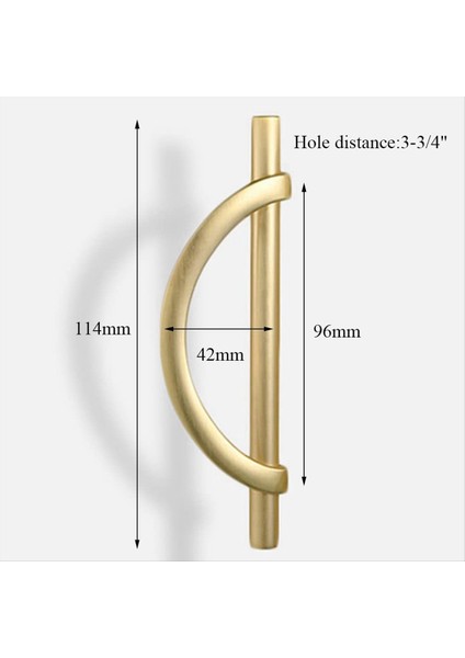 2pcs Altın Dolap Çekirek Çekmecesi Çekerler Yarım Ay Şekilli Dolap Çekirdek Çekmeceli Dresser Kollar Mutfak Dolap Tutamakları B (Yurt Dışından) indirimleri