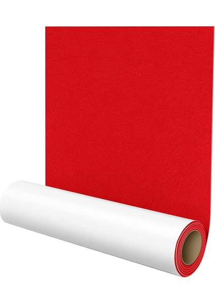 Kendinden Yapışkanlı Keçe Planörleri, 40 x 150 Cm, Kendi Yapışkan Keçe Pedleri, Mobilya Planörleri, Çok Amaçlı Yapışkan Mat Bant Kırmızı (Yurt Dışından)