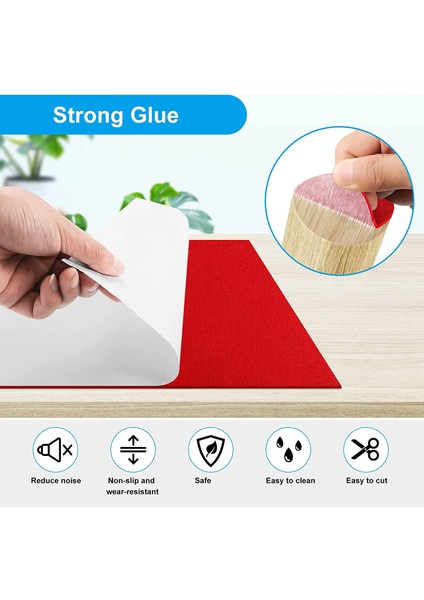 Kendinden Yapışkanlı Keçe Planörleri, 40 x 150 Cm, Kendi Yapışkan Keçe Pedleri, Mobilya Planörleri, Çok Amaçlı Yapışkan Mat Bant Kırmızı (Yurt Dışından) modelleri