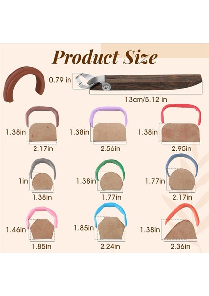 Çömlek Kolu Yapım Aracı 9 Adet Kupa Sapı Kalıp Ayarlanabilir Kil Çömlek Aletleri Seramik Aletler Seramik Kırpma (Yurt Dışından) fiyatları