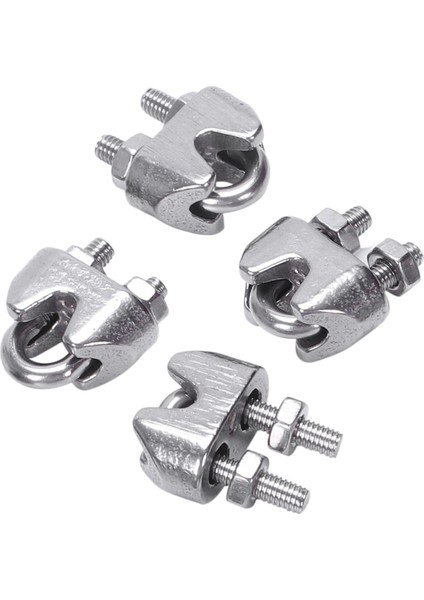 2mm 1/16 Inç Paslanmaz Çelik Halat Kablo Kelepçe Bağlantı Elemanı 12 Pcs (Yurt Dışından) fiyatları