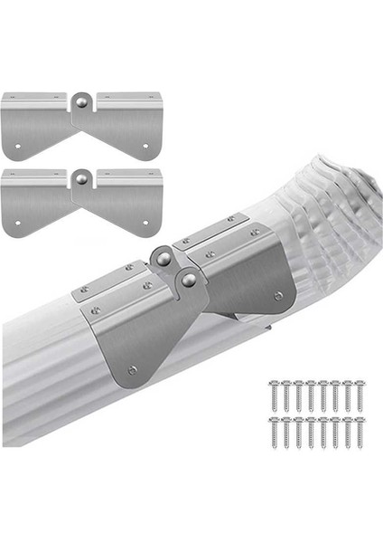 4pcs Oluk Uzatma Menteşesi Ayrıca Her Boyutta Dikdörtgen Veya Kare Iniş Borusu Için Kolay Diy Kurulum Vidaları Içerir (Yurt Dışından) fırsatları