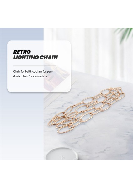 Vintage Avize Asılı Lamba Için 1m Ağır Hizmet Tipi Zincir, Fransız Altın (Yurt Dışından) fiyatları