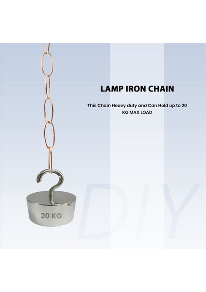 Vintage Avize Asılı Lamba Için 1m Ağır Hizmet Tipi Zincir, Fransız Altın (Yurt Dışından) modelleri