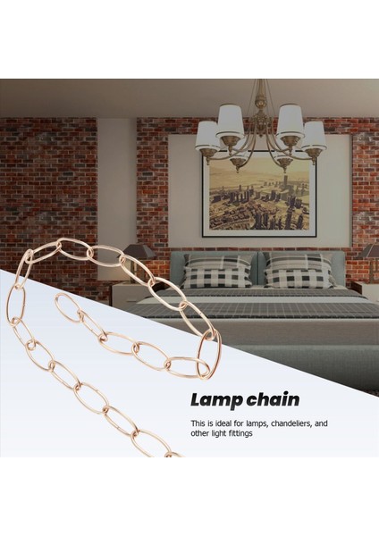 Vintage Avize Asılı Lamba Için 1m Ağır Hizmet Tipi Zincir, Fransız Altın (Yurt Dışından) fırsatları