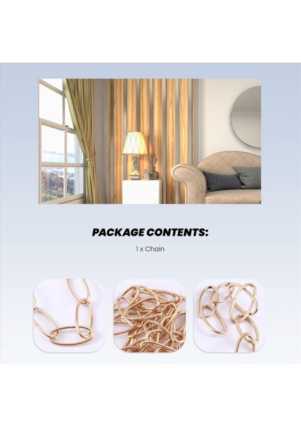 Vintage Avize Asılı Lamba Için 1m Ağır Hizmet Tipi Zincir, Fransız Altın (Yurt Dışından) indirimleri