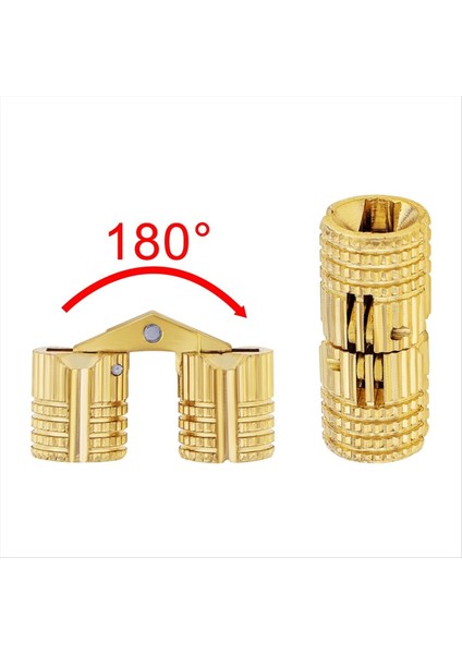 8pcs 10 mm Gizli Pirinç Namlu Menteşeleri, 180 Derece Açılış Açısı Gizli Mobilya Diy Takı Kutusu El Sanatı (Yurt Dışından) modelleri