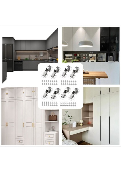 8 Paket Tam Overlay Yumuşak Yakın Menteşeler 4 Inçlik Avrupa Mutfak Dolabı Kapısı Menteşeleri 64 Vida ile Menteşe (Yurt Dışından) fiyatları