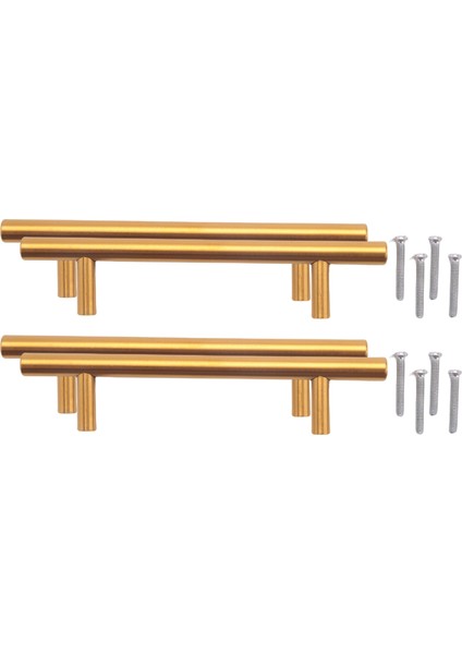 4pcs Altın Kulplar Reçine Tepsisi Kalıpları Kulplar Epoksi Tepsi Kulpları Silikon Servis Tepsi Kulpları Için Donanım Paslanmaz Çelik (Yurt Dışından)