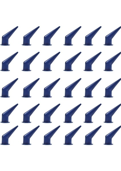 50 Adet 45 ° Açılı Nozul Dökme Kalafat Aleti, Koniler Nozül Kalabalık Nozul Kalafa Nozul Aplikatör Yedek Mavi (Yurt Dışından)