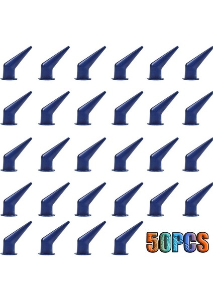 50 Adet 45 ° Açılı Nozul Dökme Kalafat Aleti, Koniler Nozül Kalabalık Nozul Kalafa Nozul Aplikatör Yedek Mavi (Yurt Dışından) fiyatları