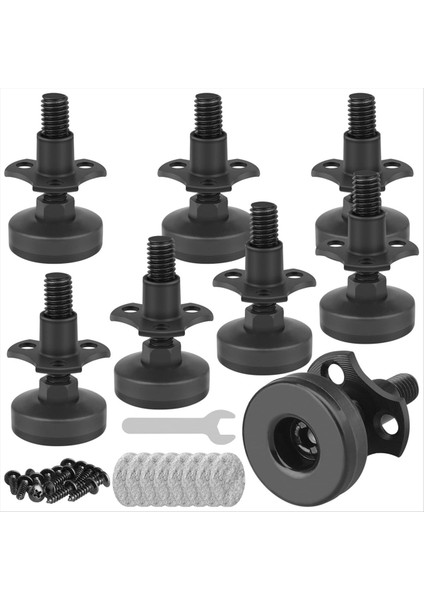 Mobilya Leveler 3/8 Inç-16 T-Nut Kiti ile Dişli Tablolar, Dolaplar, Sandalyeler ve Daha Fazlası Için Ayarlanabilir Mobilya Tesviyesi (Yurt Dışından)
