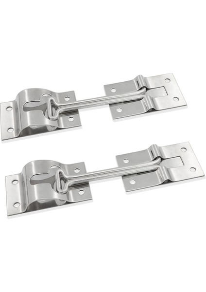 2pcs 4 Inç Paslanmaz Çelik T Tarzı T-Style Kapı Tutucu Giriş Kapısı Kargo Römorku Rv Römork Kampı Dış Kapı Tutma Kancası (Yurt Dışından)