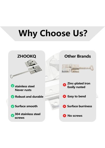 2pcs 4 Inç Paslanmaz Çelik T Tarzı T-Style Kapı Tutucu Giriş Kapısı Kargo Römorku Rv Römork Kampı Dış Kapı Tutma Kancası (Yurt Dışından) fırsatları