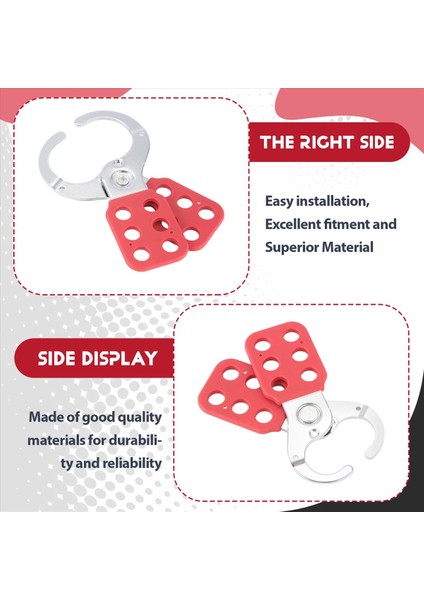 2 Adet Kilit Kilitini Kilitle Kilitle Hasp Güvenlik Ama Kilit Kilitleme Çelik Naylon Hasp Kilidi Endüstri Ekipmanları (Yurt Dışından) indirimleri