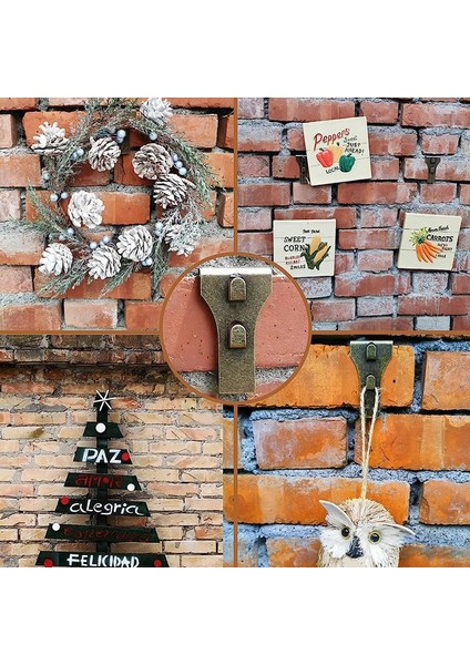 Tuğla Kanca Klipsleri Açık Havada Asılı Duvar Resimleri, Tuğla Askı Bağlantı Elemanı Kanca Tuğla Kelepçeleri 4pcs (Yurt Dışından)