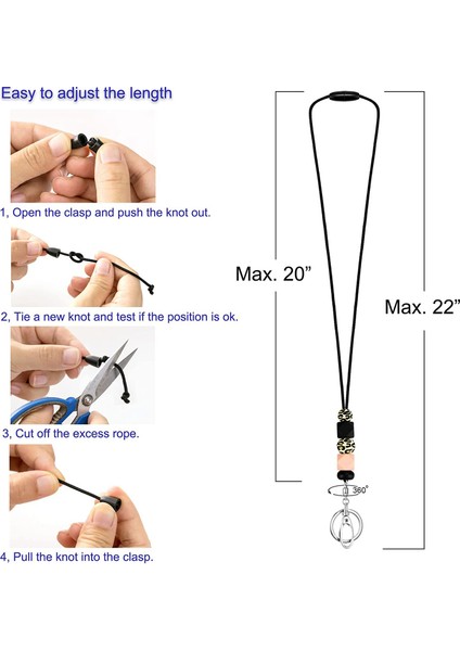 Gençler Için Kimlik Rozetleri Için Öğretmen Kradardları Silikon Boncuklu Kileyler Kadın Hemşire Ofis Çalışanı Için Anahtarlar Için (Yurt Dışından) indirimleri