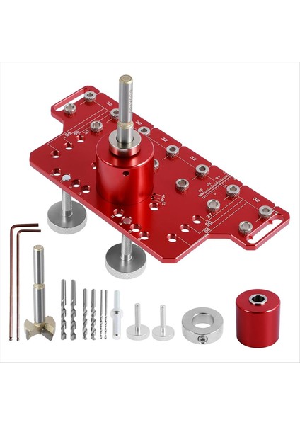 Raf Pimi Deliği Jig ve Menteşe Kelepçesi Ikili, Menteşe Konumlandırma Jig, Menteşe Deliği Matkap Kılavuzu Ağaç Işleme Için Bulucu (Yurt Dışından)