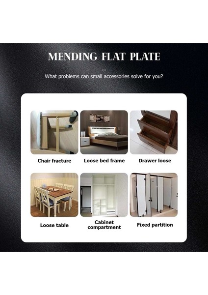 60MM x 16MM Düz Onarım Birleştirme Mending Düz Plaka Braketi 5pcs (Yurt Dışından) fiyatları