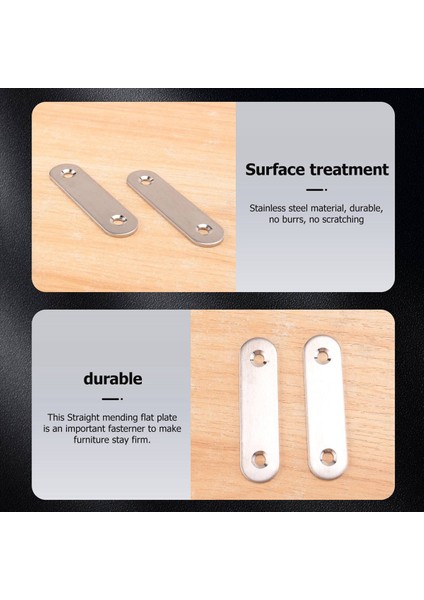 60MM x 16MM Düz Onarım Birleştirme Mending Düz Plaka Braketi 5pcs (Yurt Dışından) modelleri