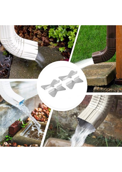 Paslanmaz Çelik Oluk Iniş Borusu Uzatma Menteşesi, Menteşe Tasarımını Çevirin, Dikdörtgen ve Kare Iniş Borusu ile Uyumlu, Bir (Yurt Dışından) modelleri