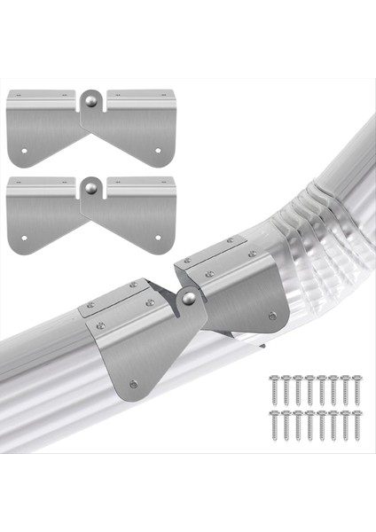 Paslanmaz Çelik Oluk Iniş Borusu Uzatma Menteşesi, Menteşe Tasarımını Çevirin, Dikdörtgen ve Kare Iniş Borusu ile Uyumlu, Bir (Yurt Dışından) indirimleri