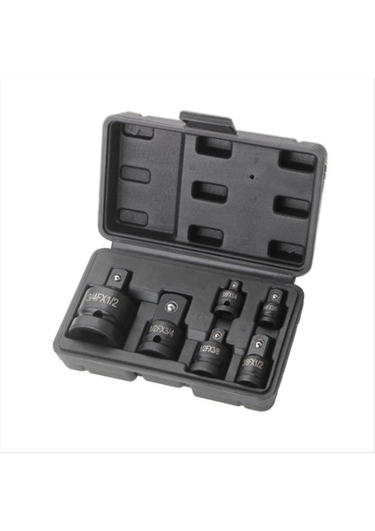 6pcs Adaptör Pnömatik Kılıf Kafası 1/2 Ila 3/4 Siyah Plastik Kutu Otomobil Torku Mekanik Donanım Ürünleri (Yurt Dışından)