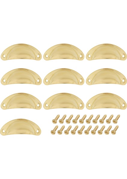 Bardak Çekmece Çekme Mutfak Dolabı Sapı Altın Tonu, 66MM Delik Merkezi, 10 Paket (Yurt Dışından)