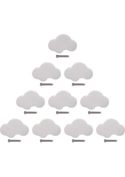 10PCS Çizgi Film Bulut Mobilyaları Çocuk Odaları Oda Kolları Tutamaklar Çekmeceli Çekme Kolu Kapı Düğmesi Yatak Odası Mutfak Için (Yurt Dışından) fırsatları