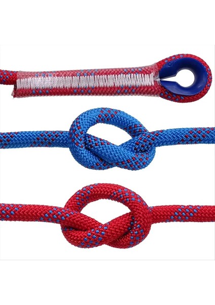 12MM Güvenlik Yaşam Halat Tırmanma Rope Statik Kaya Dağcılığı Halat Açık Hava Hayatta Kalma Ateş Kaçış Arabası Kırmızı 10M (Yurt Dışından) fırsatları
