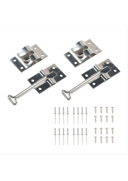 Rv Kapı Tutucusu, Yükseltme Snap Gürültüsüz Römork Kapısı Mandal, Metal Van Kapı Tutucu Yakalama, T Tarzı Kapı Tutucu, 4 Inç (Yurt Dışından)