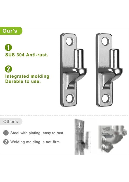 Paslanmaz Çelik Ağır Hizmet Kapısı Menteşe, Ahşap Veya Beton Için 2 Paket Duvar Montajı, Açık Çiftlik Kapısı Menteşe (Yurt Dışından) fiyatları