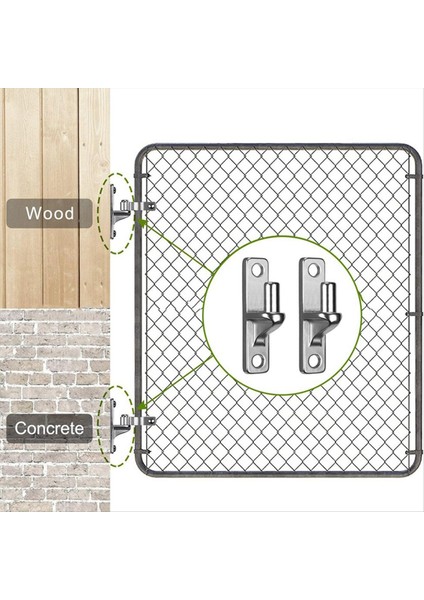 Paslanmaz Çelik Ağır Hizmet Kapısı Menteşe, Ahşap Veya Beton Için 2 Paket Duvar Montajı, Açık Çiftlik Kapısı Menteşe (Yurt Dışından) indirimleri