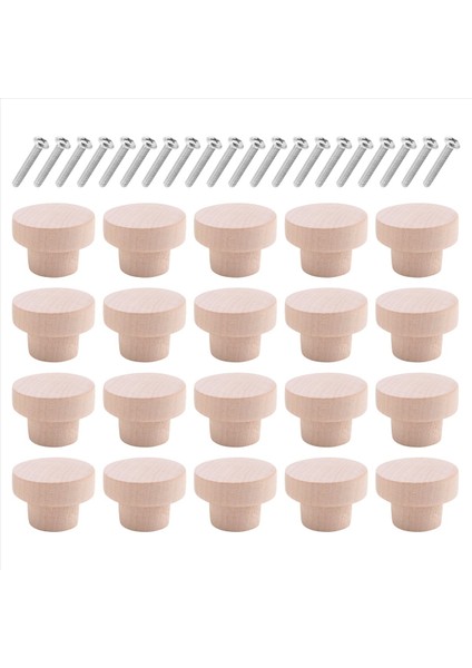 20PCS Tur Bitmemiş Ahşap Çekmece Düğmeleri 35MM Dia Ahşap Mobilya Dolap Dresser Çeker (Yurt Dışından) modelleri