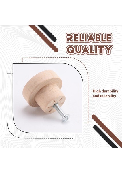 20PCS Tur Bitmemiş Ahşap Çekmece Düğmeleri 35MM Dia Ahşap Mobilya Dolap Dresser Çeker (Yurt Dışından) indirimleri