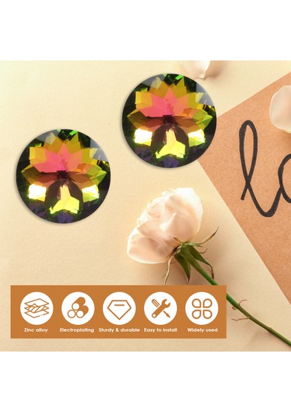 10PCS 30MM Renkli Kristal Düğmeler Cam Dolap Topuzlar Çekmecesi, Ev Kabini Çekmecesi ve Şifoniyer Için Tutamaç Çeker (Yurt Dışından) indirimleri