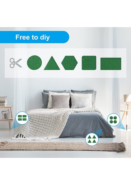 Kendinden Yapışkanlı Keçe Planörleri, 40 x 150 Cm, Kendi Yapışkan Keçe Pedleri, Mobilya Planörleri, Çok Amaçlı Yapışkan Mat Bant Yeşili (Yurt Dışından) fiyatları