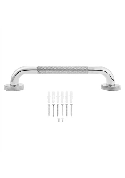 12 Inç Kaymaz Duş Tutma Çubuğu Krom Kaplamalı Paslanmaz Çelik Banyo Tutma Çubuğu Dokulu Saplı (Yurt Dışından) fiyatları