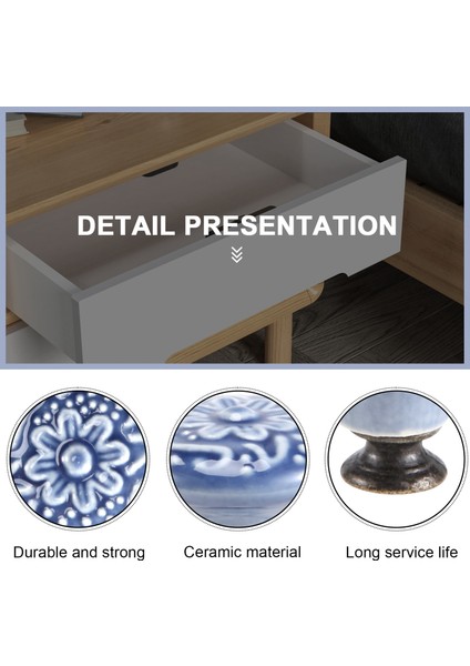 10PCS Seramik Dolap Knobs Vintage Çekmeceler Mutfak Dolabı Çekmecesi Kitaplık Mobilya Kapısı (Vidalarla) (Yurt Dışından) indirimleri