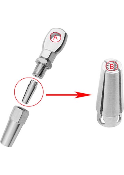 2pcs Deniz Sınıfı 316 Paslanmaz Çelik Yağsız Göz Terminali Kablosu Ipi Dıy Montaj Teçhizat Donanımı Donanım Korkuluk Kiti (Yurt Dışından) indirimleri