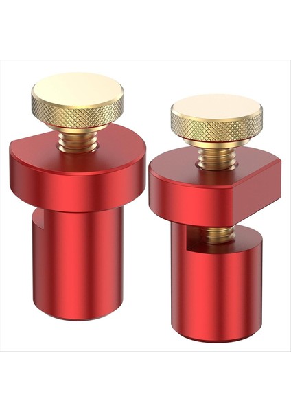 2pcs Tezgah Köpek Kelepçe Seti, 3/4in (19MM) Alüminyum Alaşım Çalışma Tezgahı Deliği Durağı, Ahşap Işleme Masası Durdurma Carpenter Tezgah Kelepçesi A (Yurt Dışından)