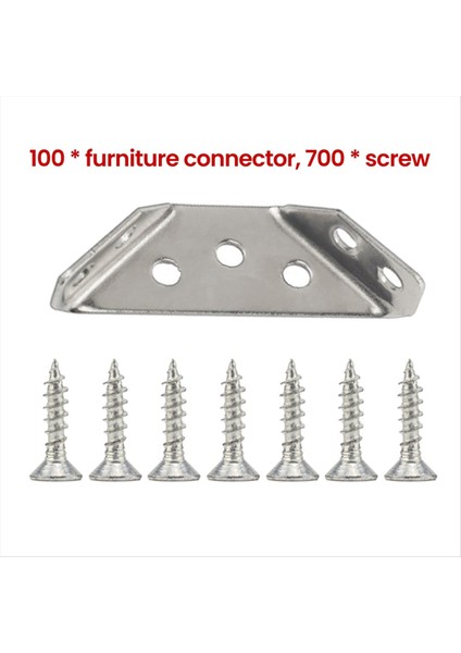 100PCS Evrensel Mobilya Köşe Konnektörü Paslanmaz Çelik Köşe, Vidalı Ağır Hizmet Açısı Raf Braketleri (Yurt Dışından) fiyatları
