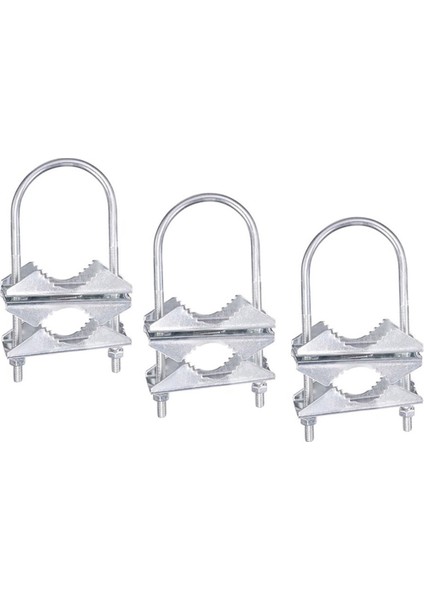 Çift Anten Mast Kelepçesi V-Jaw Bracket U Cıvats Boru Montaj Donanımı Yagi Wifi Anten, Tv Anten, Cb Ham Için Set (Yurt Dışından)