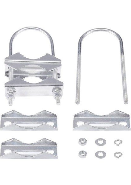 Çift Anten Mast Kelepçesi V-Jaw Bracket U Cıvats Boru Montaj Donanımı Yagi Wifi Anten, Tv Anten, Cb Ham Için Set (Yurt Dışından) fiyatları