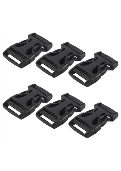 4pcs Plastik Yan Hızlı Serbest Bırakma Buckes Klips 25MM Woking Bant Siyah (Yurt Dışından)