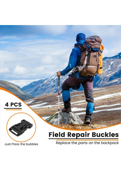 4pcs Plastik Yan Hızlı Serbest Bırakma Buckes Klips 25MM Woking Bant Siyah (Yurt Dışından) fırsatları