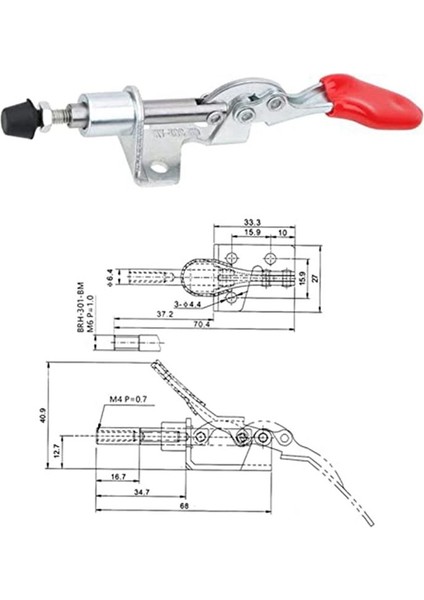 5 Adet Çekme Mandal 301AM Ayarlanabilir Geçiş Kelepçesi Kelepçesi Kelepçesi Kelepçesi Çekme Çekme Kelepçesi Hızlı Bırakma El Aleti (Yurt Dışından) fiyatları
