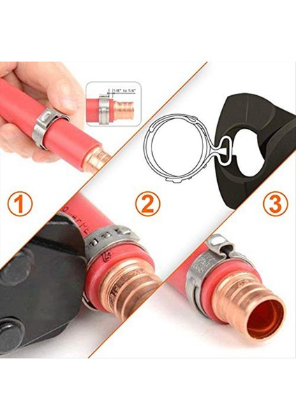 131PCS Tek Kulak Hortum Kelepçeleri, Paslanmaz Çelik Pex Kelepçeleri, Boru Bağlantıları Için Adımsız Kelepçeler, Sıkıştırma Halkası Kelepçeleri (Yurt Dışından) modelleri